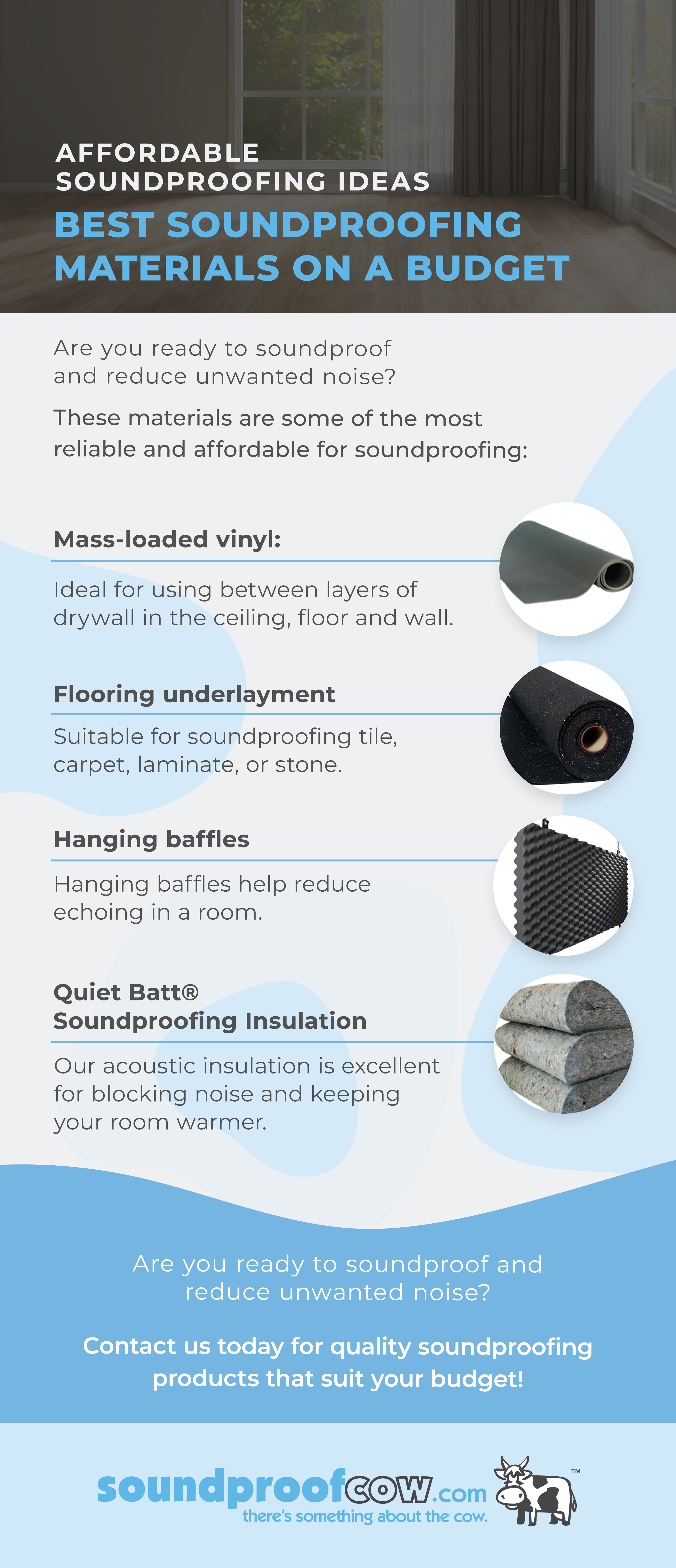 Best Soundproofing Materials on a Budget