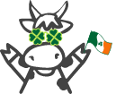 st. patricks day cow